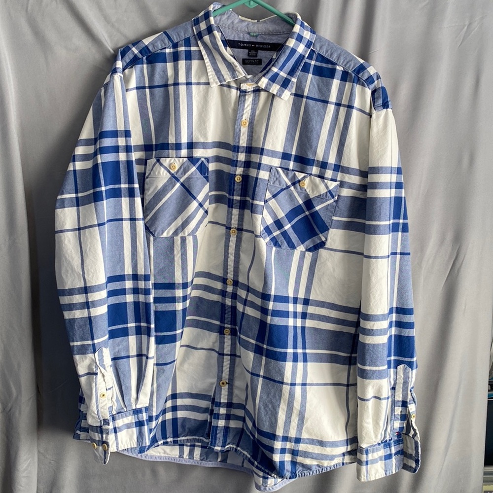 Tommy Hilfiger, long sleeve, button down shirt, XXL